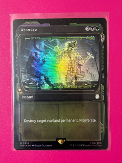 *Atomize* (Showcase) -Universes Beyond: Fallout (PIP) #338- Near Mint - FOIL - - Image 1