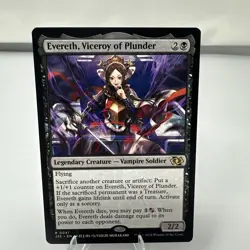 MTG 1x Anime Evereth, Viceroy of Plunder, NM, Foundations Jumpstart, Sacrifice - Image 1