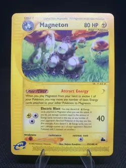 Pokemon TCG Magneton 19/144 Skyridge Non Holo Rare NM - Image 1