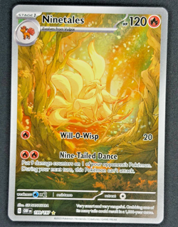 Ninetales IR 199/197 SV03 Obsidian Flames Illustration Rare Holo Pokemon NM 025 - Image 1