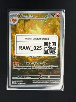 Ninetales IR 199/197 SV03 Obsidian Flames Illustration Rare Holo Pokemon NM 025 - Image 3