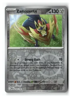 Zamazenta 146/182 Rare Destined Rivals Pokemon Reverse Holo Near Mint - Image 1
