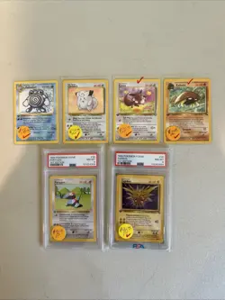 Pokemon Zapdos, Porygon Both PSA 8 And Other 4 Pictured Cards - Image 1