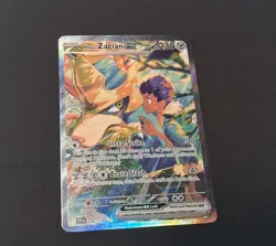 Pokemon TCG Hop's Zacian EX Holo Card 186/159 Sv09: Pokemon Journey Together - Image 1