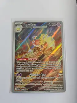 Pokemon TCG Espathra 197/182 SV04: Paradox Rift Holo Illustration Rare, NM - Image 1