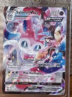 Sylveon VMAX Ultra Rare Rapid Strike Holo TG15/TG30 Brilliant Stars Pokemon TCG - Image 1