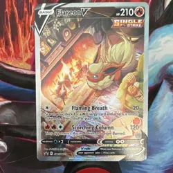 Flareon V Promo Full Art Holo SWSH179 Sword & Shield 210 HP English Pokemon TCG - Image 1