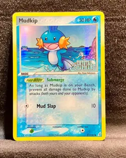 Mudkip 57/100 Reverse Holo Stamped ex Crystal Guardians Pokemon Card NM/LP - Image 1