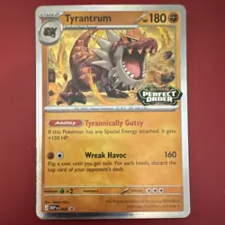 Pokemon TCG Tyrantrum Stage 2 Mega Evolution Perfect Order Holo Stamped - Image 1