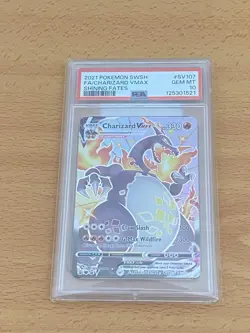Pokemon Charizard VMAX Shining Fates Full Art #SV107 PSA 10 Gem Mint - Image 3