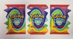 Pokemon Topps #EV10-EV12 of 12 Die Cut/Embossed Pidgey-Pidgeot (LP-NM) - Image 2