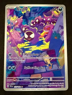 Gastly 177/162 - Illustration Rare - 2024 Pokemon Temporal Forces - NM - Image 1
