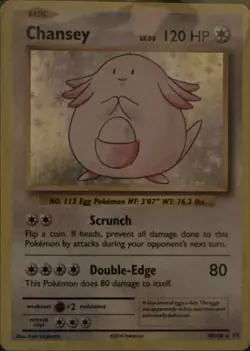 Chansey 70/108 Holo Rare Evolutions Pokemon Near Mint - Image 1