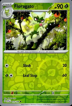 FLORAGATO 014/198 UNCOMMON SCARLET & VIOLET POKEMON REVERSE HOLO NM - Image 1