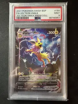 Pokemon Jolteon VMAX SWSH184 TCG 2021 Promo PSA 9 - Image 1