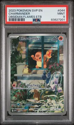 2023 Pokemon Svp En-Sv Black Star Promo Charmander Obsidian Flames Etb PSA 9 - Image 1