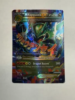 Pokemon XY Roaring Skies M Rayquaza EX Full Art Ultra Rare Holo 61/108 - Image 1
