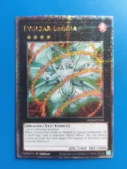 Near Mint Yugioh Evolzar Laggia - RA04-EN160 - Quarter Century Secret Rare - 1st - Image 1