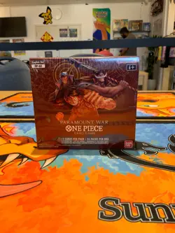 One Piece TCG - OP-02 Paramount War Booster Box Sealed Slight Tear New - Image 1