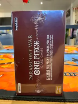 One Piece TCG - OP-02 Paramount War Booster Box Sealed Slight Tear New - Image 3