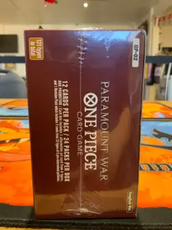 One Piece TCG - OP-02 Paramount War Booster Box Sealed Slight Tear New - Image 4