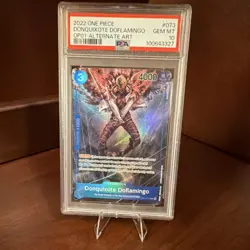 Donquixote Doflamingo OP01-073 2022 Foil Rare Parallel PSA 10 One Piece CCG - Image 1