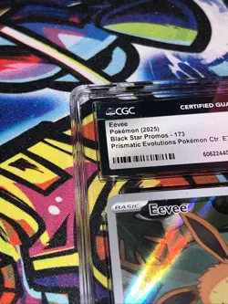 CGC 10 Eevee 173 Pokemon Center ETB Stamped Prismatic Evolutions Pokemon - Image 4