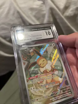 CGC 10 Eevee 173 Pokemon Center ETB Stamped Prismatic Evolutions Pokemon - Image 5