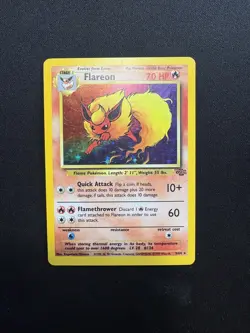 Flareon 3/64 - Jungle Unlimited 1999 - Vintage Pokemon WOTC Holo Rare - (LP) - Image 1