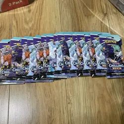 Pokemon Sword and Shield Chilling Reign SLEEVED Booster Packs ✅ 15 Packs - Image 2