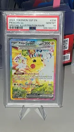 Pokemon Pikachu ex 238/191 Surging Sparks PSA 10 Gem Mint - Image 1