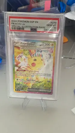 Pokemon Pikachu ex 238/191 Surging Sparks PSA 10 Gem Mint - Image 4