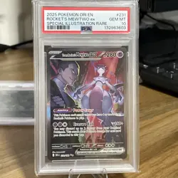 Pokemon TCG Team Rockets Mewtwo EX 231/182 Destined Rivals PSA 10 - Image 2