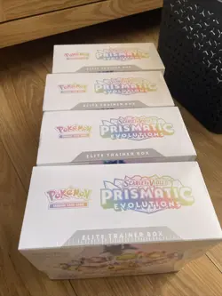 Pokemon TCG Prismatic Evolutions ETB Elite Trainer Box, New Sealed X 4! - Image 2