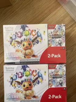 🔥Pokemon TCG Prismatic Evolutions Costco Bundle ETB + Booster Bundle NEWx2! - Image 1