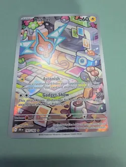 Pokemon TCG Rotom 197/182 Destined Rivals Full Art Illustration Rare Holo - Image 1