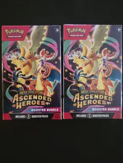 Pokemon TCG Mega Evolution Ascended Heroes Booster Bundle 6 Packs English - Image 1