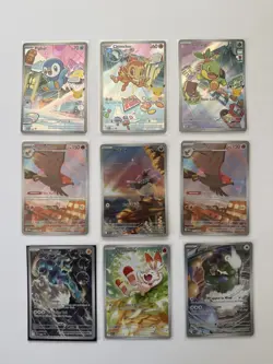x9 Illustration Rare Bundle English Mint Pokemon TCG (various assortment) - Image 1