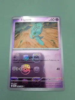 Elgyem 040/086 Pokemon TCG Sv: Black Bolt Reverse Holo (Master Ball Pattern) - Image 1