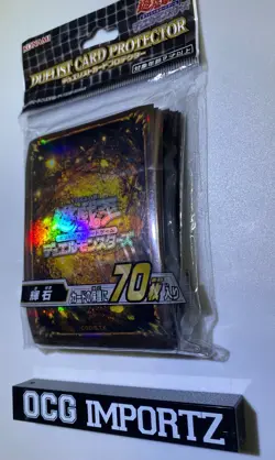 OCG YUGIOH KONAMI Pyroxene Amber Gold Duelist Card Sleeve Protector 70pcs New! - Image 3