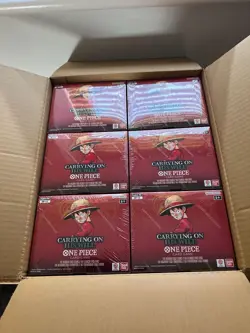 One Piece Carrying On His Will OP-13 Booster Box English Sealed X2 Case Fresh* - Image 1