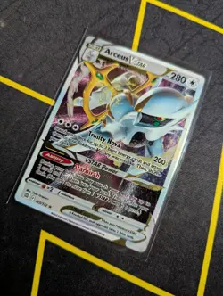 Arceus VSTAR (Metal Card) 123/172 Sword & Shield Promo NM Pokemon 2022 - Image 3