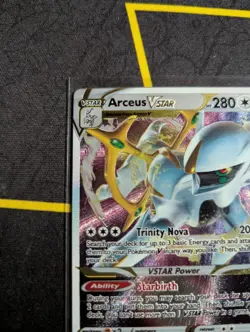 Arceus VSTAR (Metal Card) 123/172 Sword & Shield Promo NM Pokemon 2022 - Image 4
