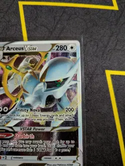 Arceus VSTAR (Metal Card) 123/172 Sword & Shield Promo NM Pokemon 2022 - Image 5