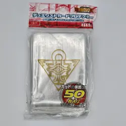 YuGiOh Millennium Puzzle Card Sleeves 50 Clear Transparent Eye of Anubis Design - Image 1