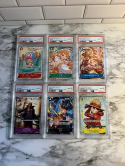 PSA 10 6 Cards One Piece Card Mcdonald's 2025 Promotion Card Set Luffy Ace JP - Image 1