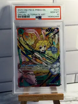 2025 ONE PIECE PRB02-PREM BOOSTER -ONE PIECE CARD THE BEST- VOL.2 CARROT PSA 10 - Image 1