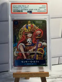 PSA 10 One Piece Jump Promo Monkey D Luffy P-043 Japanese Card GEM MT - Image 1