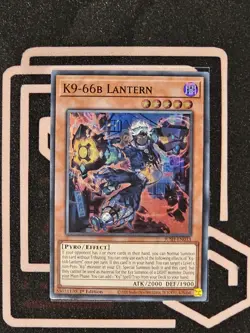 JUSH-EN033 K9-66b Lantern : Super Rare Card : 1st Edition YuGiOh TCG - Image 1