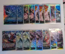 One Piece Cards TCG 11 SEC + 114 SR Bulk Bundle English Various Sets - Image 4